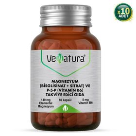 Venatura Magnezyum Sitrat P-5-P Vitamin B6 10x60 Tablet