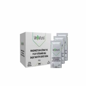 Venatura Magnezyum Sitrat P-5-P Vitamin B6 60 Saşe
