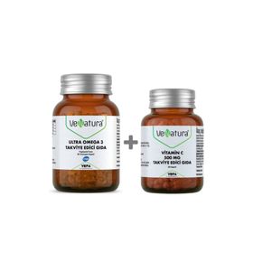 Venatura Ultra Omega-3 60 Kapsül + Vitamin C 500 mg 60 Kapsül