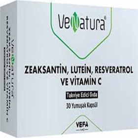 Venatura Zeaksantin Lutein Resveratrol 30 Kapsül