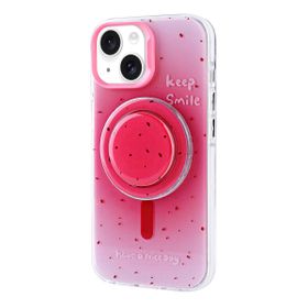 Vendas Apple iPhone 15 Magsafe Şarj Özellikli Tak Çıkar Pop Soketli Zore Tiktok Kapak Cep Telefonu Kılıfı
