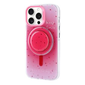 Vendas Apple iPhone 15 Pro Magsafe Şarj Özellikli Tak-Çıkar Pop Soketli Zore Tiktok Kapak Cep Telefonu Kılıfı