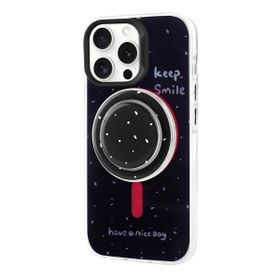 Vendas Apple iPhone 15 Pro Magsafe Şarj Özellikli Tak-Çıkar Pop Soketli Zore Tiktok Kapak Cep Telefonu Kılıfı