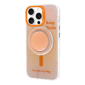 Vendas Apple iPhone 15 Pro Magsafe Şarj Özellikli Tak-Çıkar Pop Soketli Zore Tiktok Kapak Cep Telefonu Kılıfı
