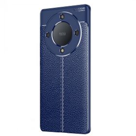 Vendas Huawei Honor X 9A Deri Desenli Niss Dikiş Tasarımlı Darbe Dirençli Silikon Cep Telefonu Kılıfı