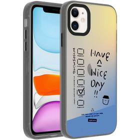 Vendas iPhone 11 Dragon Serisi Parlak Desenli Fashion Hard Silikon Cep Telefonu Kılıfı