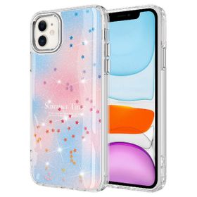 Vendas iPhone 11 Simli Desenli Parlak Zore Task Kapak Cep Telefonu Kılıfı