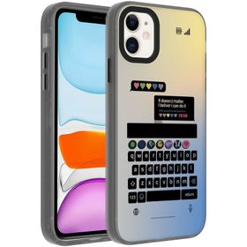Vendas iPhone 12 Dragon Serisi Parlak Desenli Fashion Hard Silikon Cep Telefonu Kılıfı