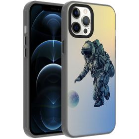 Vendas iPhone 12 Pro Uyumlu Dragon Serisi Parlak Desenli Fashion Hard Silikon Kılıf