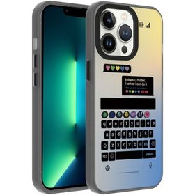 Vendas iPhone 13 Pro Max Uyumlu Dragon Serisi Parlak Desenli Fashion Hard Silikon Kılıf
