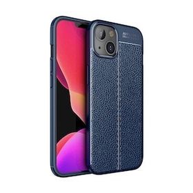 Vendas iPhone 14 Max Deri Desenli Niss Dikiş Tasarımlı Darbe Dirençli Silikon Seramik Nano Cep Telefonu Kılıfı