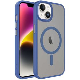 Vendas iPhone 14 Plus Flet Serisi Mat Arka Yüzey Wireless Şarj Destekli Magsafe Cep Telefonu Kılıfı