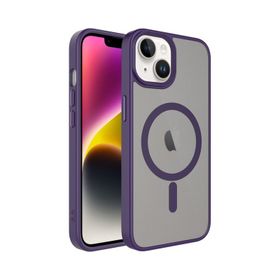 Vendas iPhone 14 Plus Flet Serisi Mat Arka Yüzey Wireless Şarj Destekli Magsafe Cep Telefonu Kılıfı