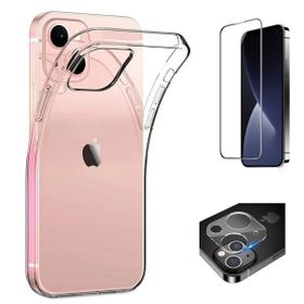 Vendas iPhone 14 Plus Kamera Çıkıntılı Soft Silikon Cam Kamera Lens Koruyucu Cep Telefonu Kılıfı