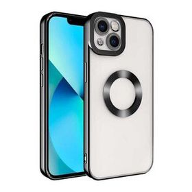 Vendas iPhone 14 Plus Omega Serisi Kamera Korumalı Logo Gösteren Fit Cep Telefonu Kılıfı