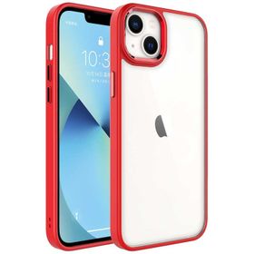 Vendas iPhone 14 Plus Uyumlu Kupa Serisi Metal Buton ve Kamera Çerçeveli Colour Corner Elektroplated Kılıf