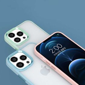 Vendas iPhone 14 Plus Uyumlu Kupa Serisi Metal Buton ve Kamera Çerçeveli Colour Corner Elektroplated Kılıf