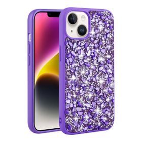 Vendas iPhone 14 Plus Uyumlu Linea Serisi Parlak Taşlı Tasarımlı Magic Fashion Kılıf