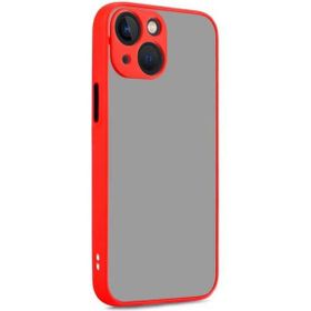 Vendas iPhone 14 Plus Uyumlu Mara Serisi Arkası Mat Renkli Hux Silikon Kılıf