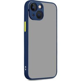 Vendas iPhone 14 Plus Uyumlu Mara Serisi Arkası Mat Renkli Hux Silikon Kılıf