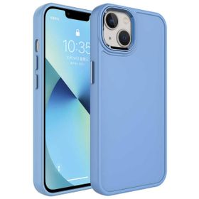 Vendas iPhone 14 Plus Uyumlu Pastel Serisi Metal Kamera Çerçeve ve Buton Tasarımlı Darbe Dirençli Silikon Kılıf