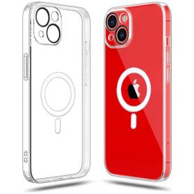 Vendas iPhone 14 Plus Uyumlu Porta Serisi Kamera Korumalı Magsafe Özellikli Elektroplated Sert PC Kılıf