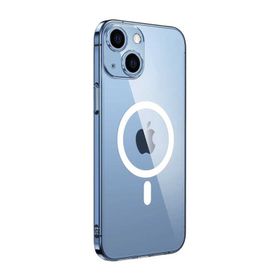 Vendas iPhone 14 Plus Uyumlu Porta Serisi Kamera Korumalı Magsafe Özellikli Elektroplated Sert PC Kılıf