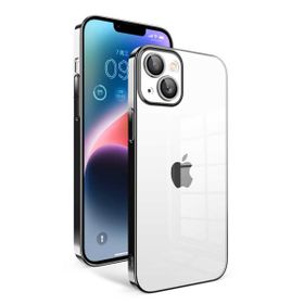 Vendas iPhone 14 Plus Uyumlu Veve Serisi Parlak Renkli Kenarlı Elektroplated Magic Silikon Kılıf