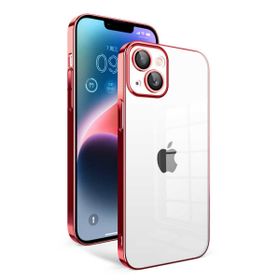 Vendas iPhone 14 Plus Uyumlu Veve Serisi Parlak Renkli Kenarlı Elektroplated Magic Silikon Kılıf