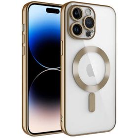 Vendas iPhone 14 Pro Demre Serisi Kamera Korumalı Magsafe Wireless Şarj Özellikli Elektroplated Cep Telefonu Kılıfı