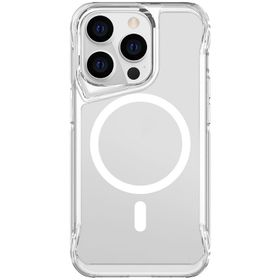 Vendas iPhone 14 Pro Door Serisi Magsafe Destekli Darbe Direçli Elektroplated Şeffaf Cep Telefonu Kılıfı