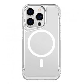 Vendas iPhone 14 Pro Door Serisi Magsafe Destekli Darbe Direçli Elektroplated Şeffaf Cep Telefonu Kılıfı