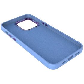 Vendas iPhone 14 Pro Luna Serisi Metal Çerçeve ve Buton Tasarımlı Silikon Cep Telefonu Kılıfı