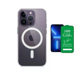 Vendas iPhone 14 Pro Magsafe Şarj Destekli Darbe Dirençli Fit Hard Silikon Seramik Nano Cep Telefonu Kılıfı