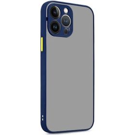 Vendas iPhone 14 Pro Mara Serisi Arkası Mat Renkli Hux Silikon Cep Telefonu Kılıfı