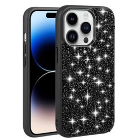 Vendas iPhone 14 Pro Max Linea Serisi Parlak Taşlı Tasarımlı Magic Fashion Cep Telefonu Kılıfı