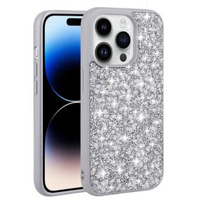 Vendas iPhone 14 Pro Max Linea Serisi Parlak Taşlı Tasarımlı Magic Fashion Cep Telefonu Kılıfı