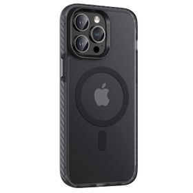 Vendas iPhone 14 Pro Max Locik Serisi Mat Arka Yüzey Wireless Şarj Özellikli Mat PC Arka Yüzeyli Cep Telefonu Kılıfı