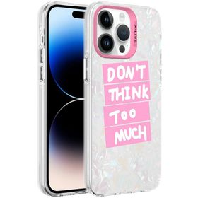 Vendas iPhone 14 Pro Max Marbello Serisi Mermer Desenli Parlak Yüzeyli Dizayn Cep Telefonu Kılıfı