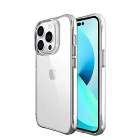 Vendas iPhone 14 Pro Max Okka Serisi Ultra İnce Airbag Tasarımlı Kamera Lens Çıkıntılı Şeffaf Cep Telefonu Kılıfı