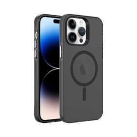 Vendas iPhone 14 Pro Max Uyumlu Cro Serisi Buzlu Transparan Magsafe Şarj Özellikli Sert Kılıf
