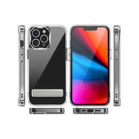 Vendas iPhone 14 Pro Max Uyumlu D-First Serisi Sgs Darbe Lisanslı Dahili Standlı Yardımcı Tuş Takımlı Silikon Kılıf