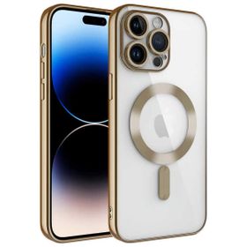 Vendas iPhone 14 Pro Max Uyumlu Demre Serisi Kamera Korumalı Magsafe Wireless Şarj Özellikli Elektroplated Kılıf