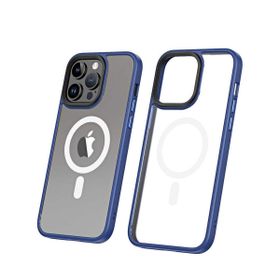 Vendas iPhone 14 Pro Max Uyumlu Hybrid Magsafe Wireless Şarj Destekli Magic Smooth Silikon Kılıf