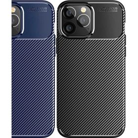 Vendas iPhone 14 Pro Max Uyumlu Karbon Fiber Tasarımlı Kamera Çıkıntılı Darbe Dirençli Kılıf