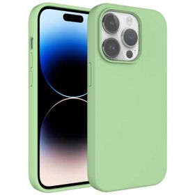 Vendas iPhone 14 Pro Max Uyumlu Kivi Serisi Water Tecnology Kamera Çıkıntılı Silinebilir Pastel Colour Sert Silikon Kılıf