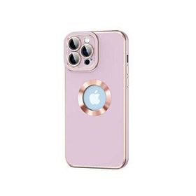 Vendas iPhone 14 Pro Max Uyumlu Kongo Serisi Parlak Renkli Logo Gösteren Silikon Kılıf