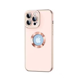 Vendas iPhone 14 Pro Max Uyumlu Kongo Serisi Parlak Renkli Logo Gösteren Silikon Kılıf