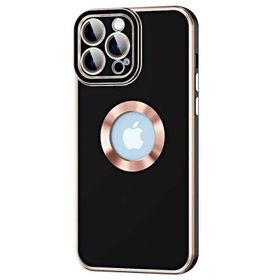 Vendas iPhone 14 Pro Max Uyumlu Kongo Serisi Parlak Renkli Logo Gösteren Silikon Kılıf
