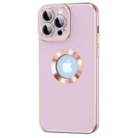 Vendas iPhone 14 Pro Max Uyumlu Kongo Serisi Parlak Renkli Logo Gösteren Silikon Kılıf
